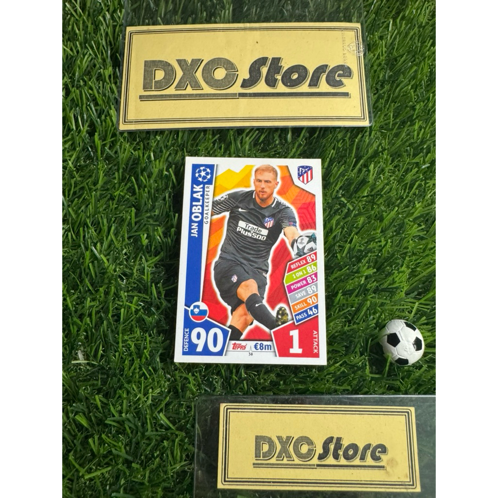 [ CHÍNH HÃNG ] - TOPPS MATCH ATTAX UCL 2018 - JAN OBLAK (ATLETICO MADRID)