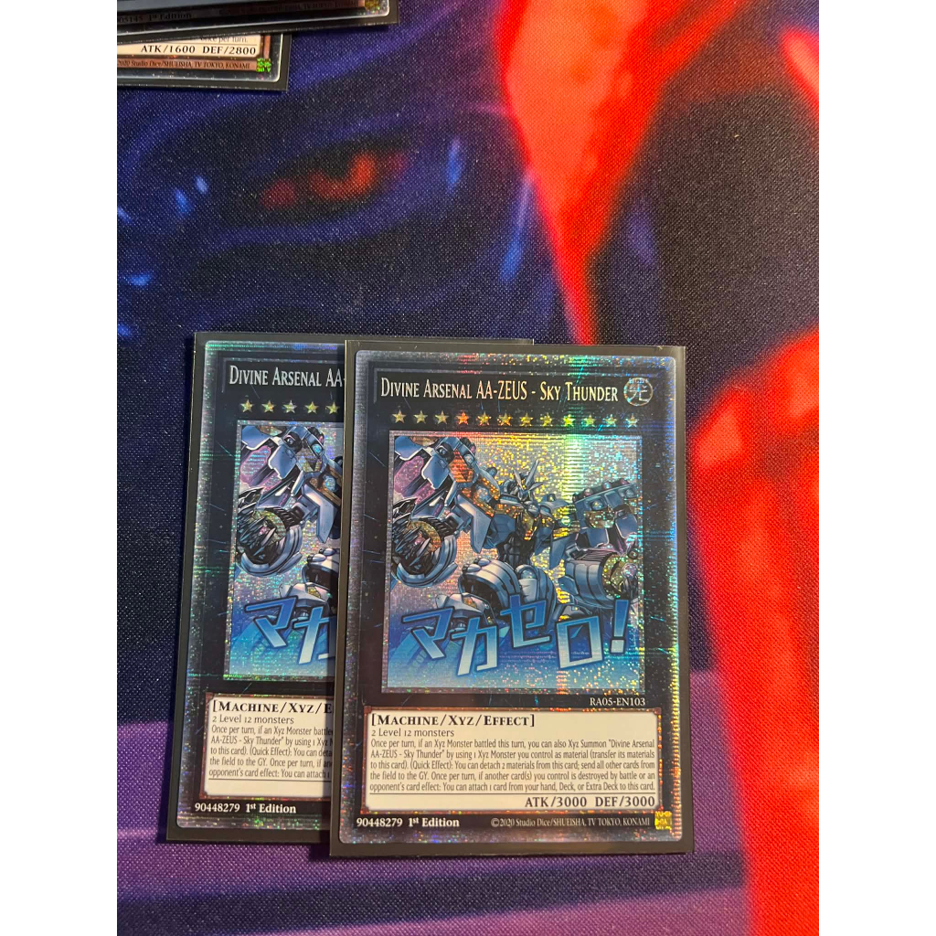 TGT Yugioh thẻ bài Yugioh chính hãng Divine Arsenal AA-Zeus - Sky Thunder RA05-EN103 starlight