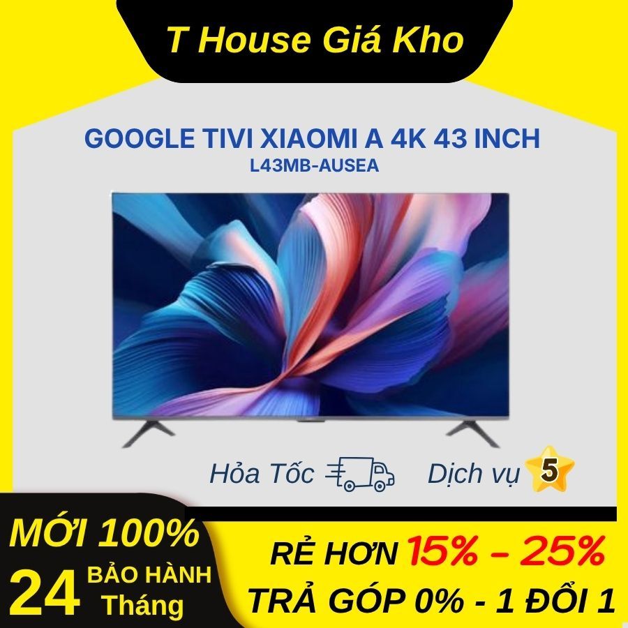[Mới 100% Chính Hãng] Tivi Xiaomi A 4K 43 Inch 2026 L43MB-AUSEA Sắc Nét Độ Bền Cao BH 24 Tháng