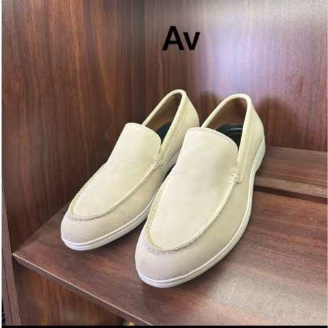 Giầy da nam summer loafer da lộn 3 màu be đen và nâu phong cách quiet luxury  vs combat boots  mẫu g