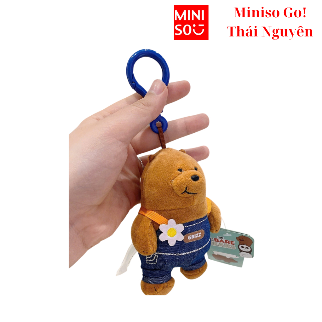 Móc treo trang trí balo túi sách We Bare Bears chính hãng Miniso