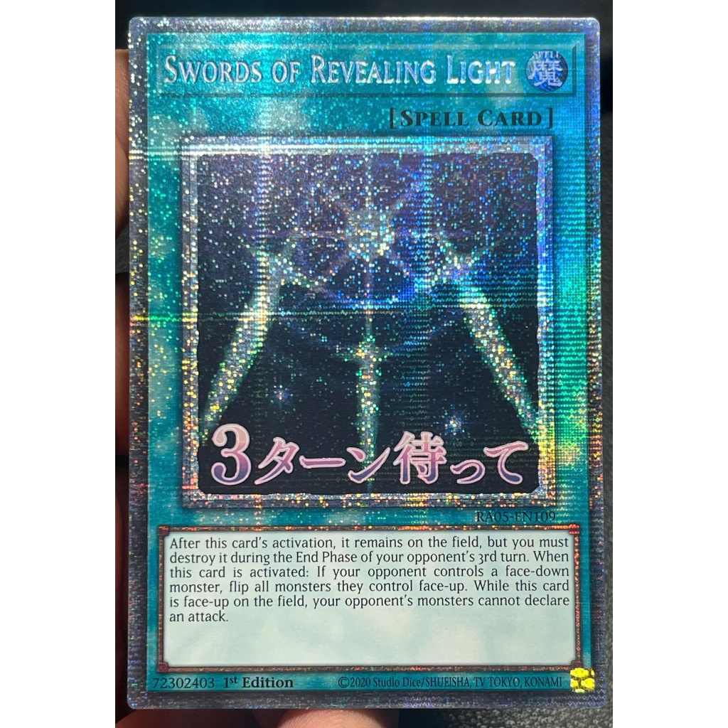 [KW2 Yugioh] [EN-UK] [Nice Art] Thẻ RA05-EN109 Swords of Revealing Light - Starlight Rare - Stamp Ar