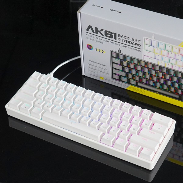 Smartlink Tech Bàn phím cơ Xstar AK61 Red Switch Gõ Cực Êm Kết nối Type C- Bảo Hành 12 Tháng