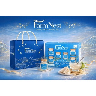 Hộp Quà 6 Lọ - Yến Chưng Không Đường - 11gram Yến Tươi - 70ml/lọ - Hỗ Trợ Sức Khoẻ