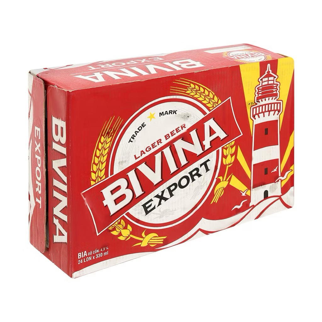[ KHUI TRÚNG THƯỞNG ] Thùng 24 lon bia Bivina Export 330ml/lon | Bách Hoá Tổng Hợp Dũng Mơ