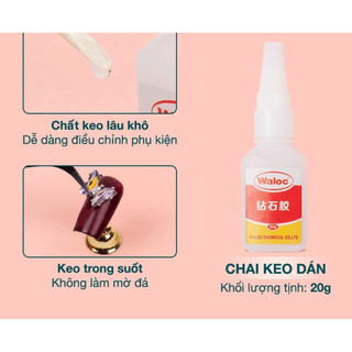 Keo dán waloc bê tông đính đá, gắn móng siêu bền