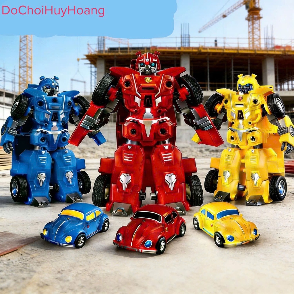 Mô hình robot Bumblebee biến đổi thành xe oto 12cm 706