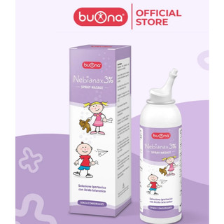 Buona Nebianax 3% Spray Nasale (Lọ 100ml )- Xịt Mũi Hiệu Quả Nhanh Cho Sổ Mũi, Nghẹt Mũi do cảm lạnh