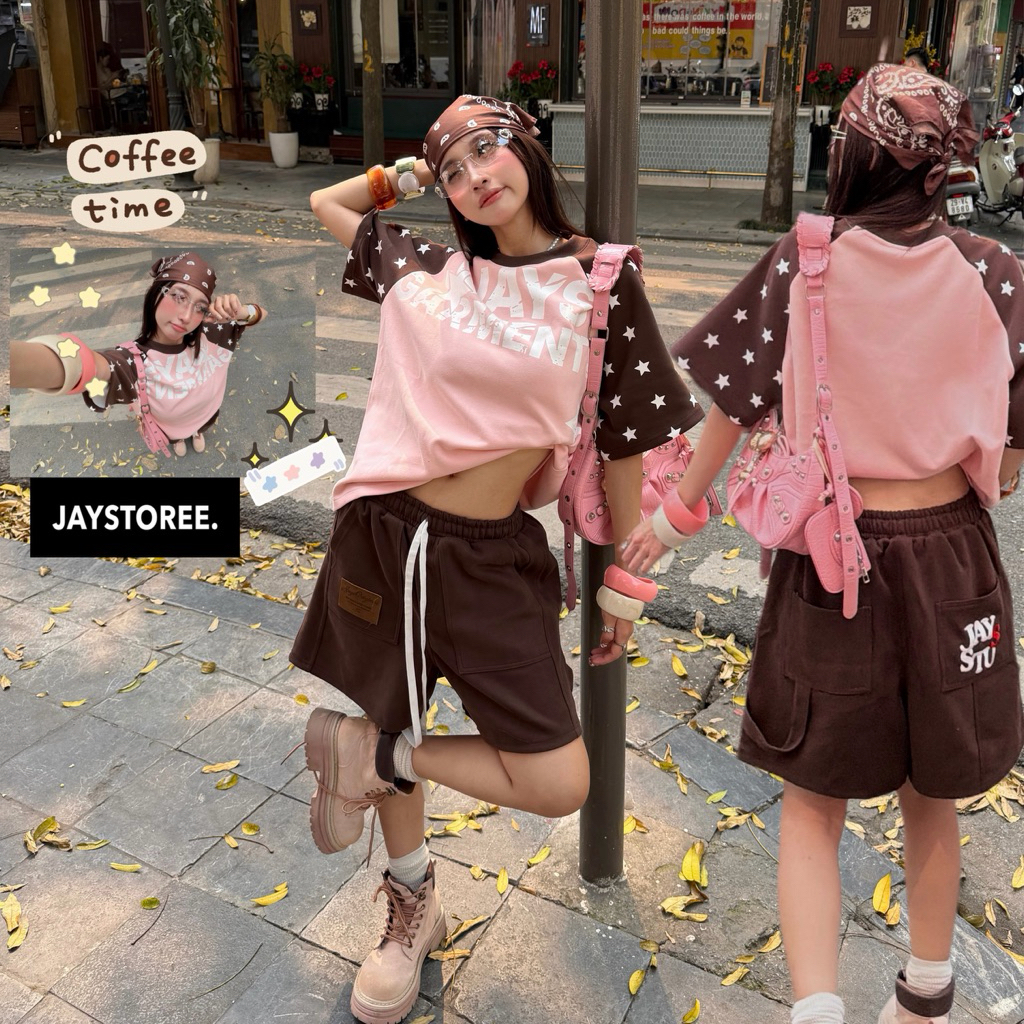 Thun JAY GARMENT Tee BOXY - Áo thun cotton màu HỒNG/VÀNG CHANH form rộng nam nữ unisex 🖤 Áo phông boxy Brand Jaystoree | BigBuy360 - bigbuy360.vn