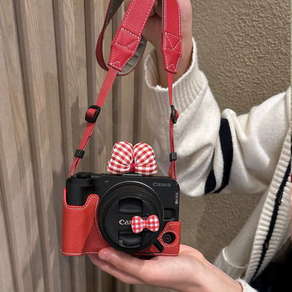 [SÅN HN] Case Ốp da PU Bảo Vệ Vỏ Cho Máy Ảnh Canon EOS R50V (R50 k vừa)