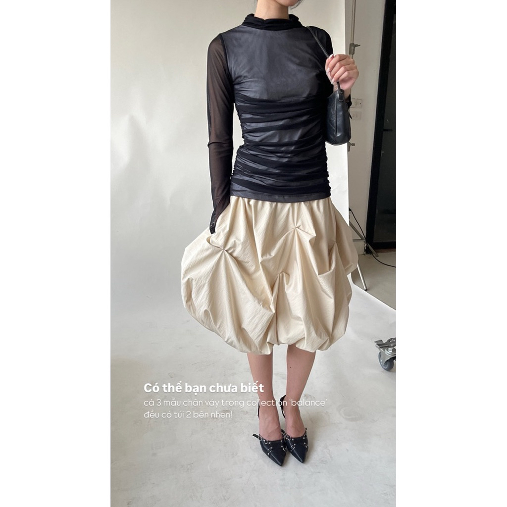 (PASS) Cuddle chân váy ECTASY BUBBLE SKIRT