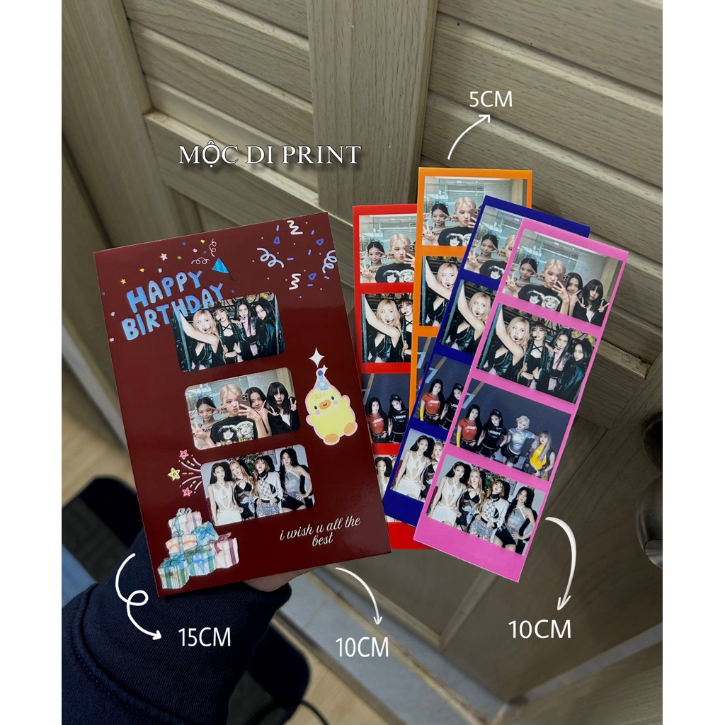 In Ảnh Size Photobooth Theo Yêu Cầu 5x15cm Và 10x15cm - Size 5x15 in từ 2 ảnh, Size 10x15 in từ 1 ản