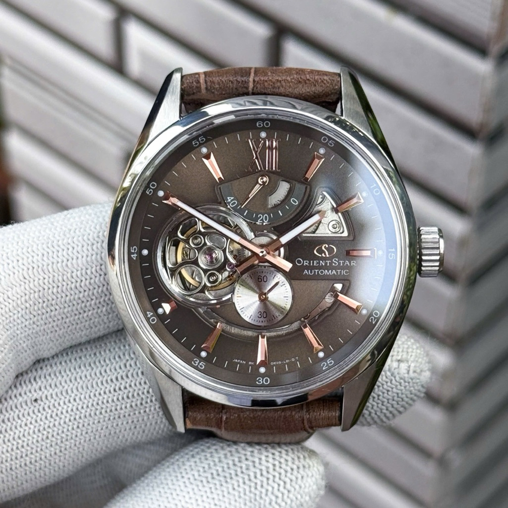 Đồng Hồ Nam Orient Star Joker SDK05004K0 Automatic Size 41 Brown Sapphire Like New