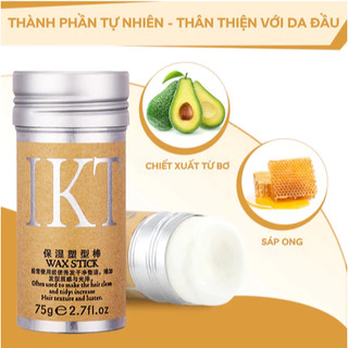 Sáp Vuốt Tóc Con Dạng Thỏi IKT WaxStick Từ Bơ & Sáp Ong Thiên Nhiên Giữ Nếp Tự Nhiên, Không Bết Dính, Sang trọng