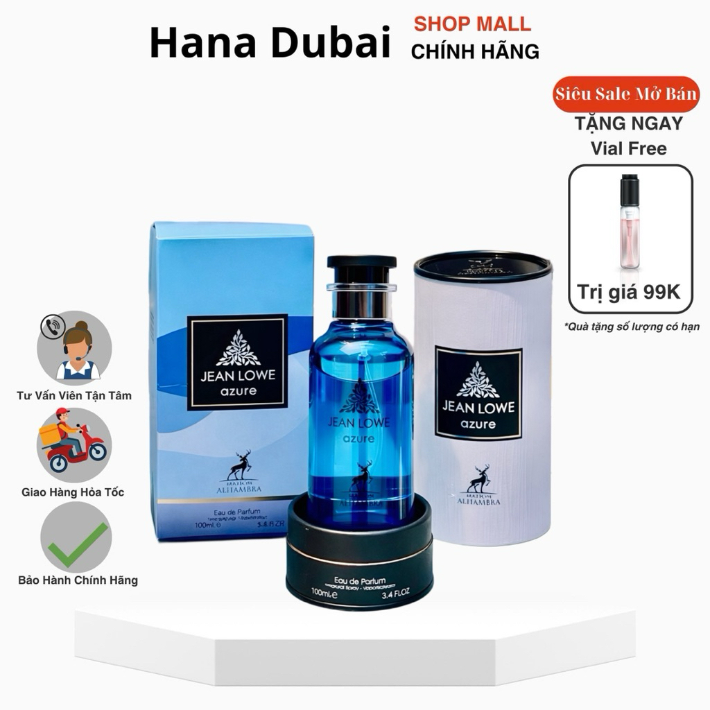 [Cam.Kết.Chính.Hãng] Nước hoa Jean Lowe Azure Alhambra