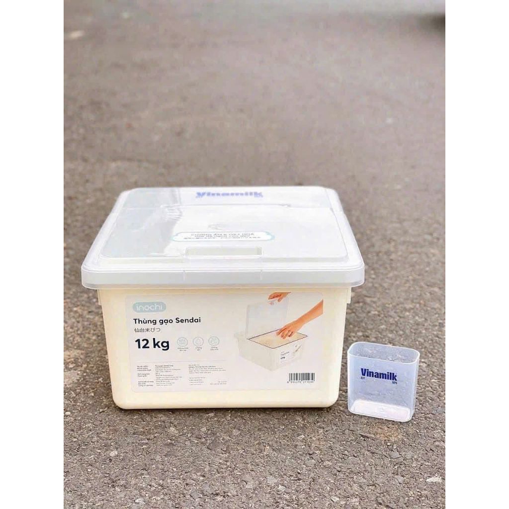 Thùng đựng gạo Inochi Sendai 12kg