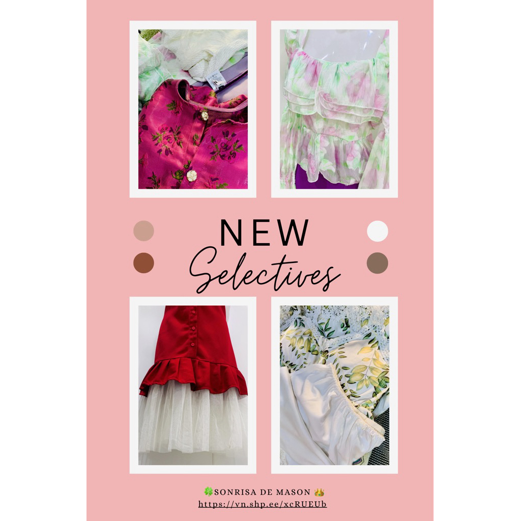 🌺👑♻️[✨Newly Items] 👑 Designed 🌺Embroidered Puffed Babydoll [🎀SONRISA’s APRIL 2️⃣0️⃣2️⃣6️⃣🎇🐎🎆] (Uploa