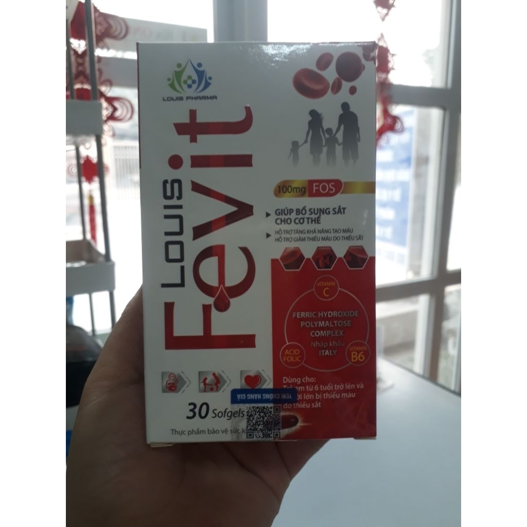 Viên uống bổ sung Sắt Fevit Louis hộp 30viên