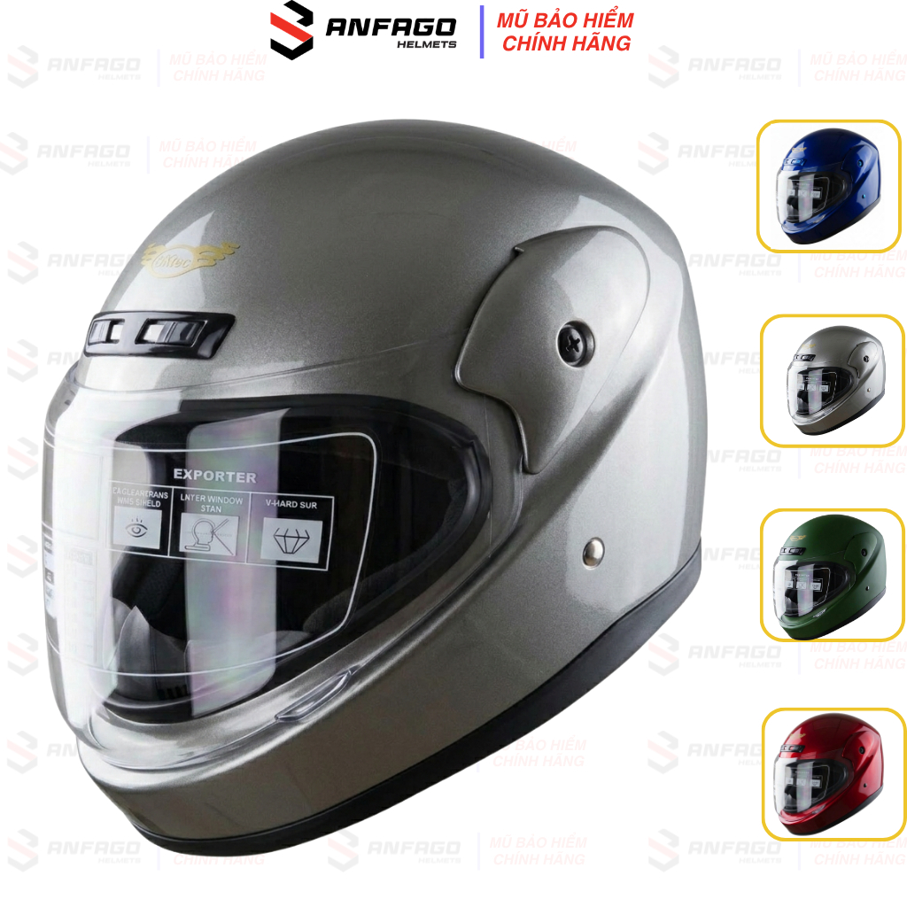 Mũ bảo hiểm Fullface kính chống chói lóa - Vòng đầu 57-60cm – Bktec BK30 - Hàng chính hãng - Bảo hàn