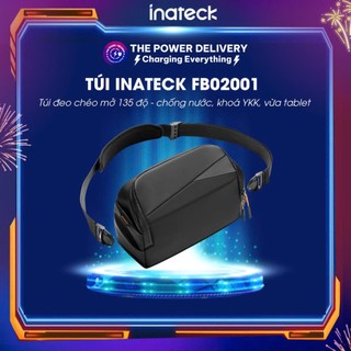 Túi Đeo Chéo Công Nghệ Inateck FB02001, Mở 135 Độ - Chống Nước, Khóa YKK, Đựng Tablet Mini/Switch (4L)