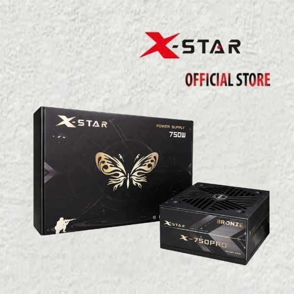 Nguồn PC XSTAR X-750 Pro 750W 80 Plus Bronze – Nguồn Máy Tính Gaming Công Suất 750W