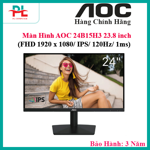 Màn Hình AOC 24B15H3 (23.8 inch - FHD - IPS - 120Hz - 1ms) - Chính Hãng