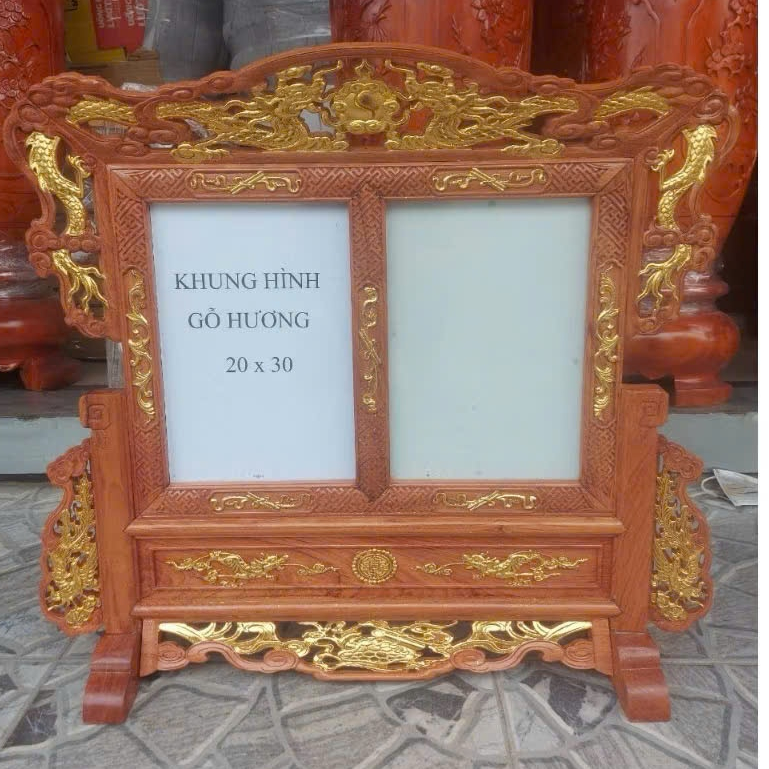 KHUNG HÌNH THỜ ĐÔI,KHUNG ẢNH THỜ HOA MAI KT 20X30