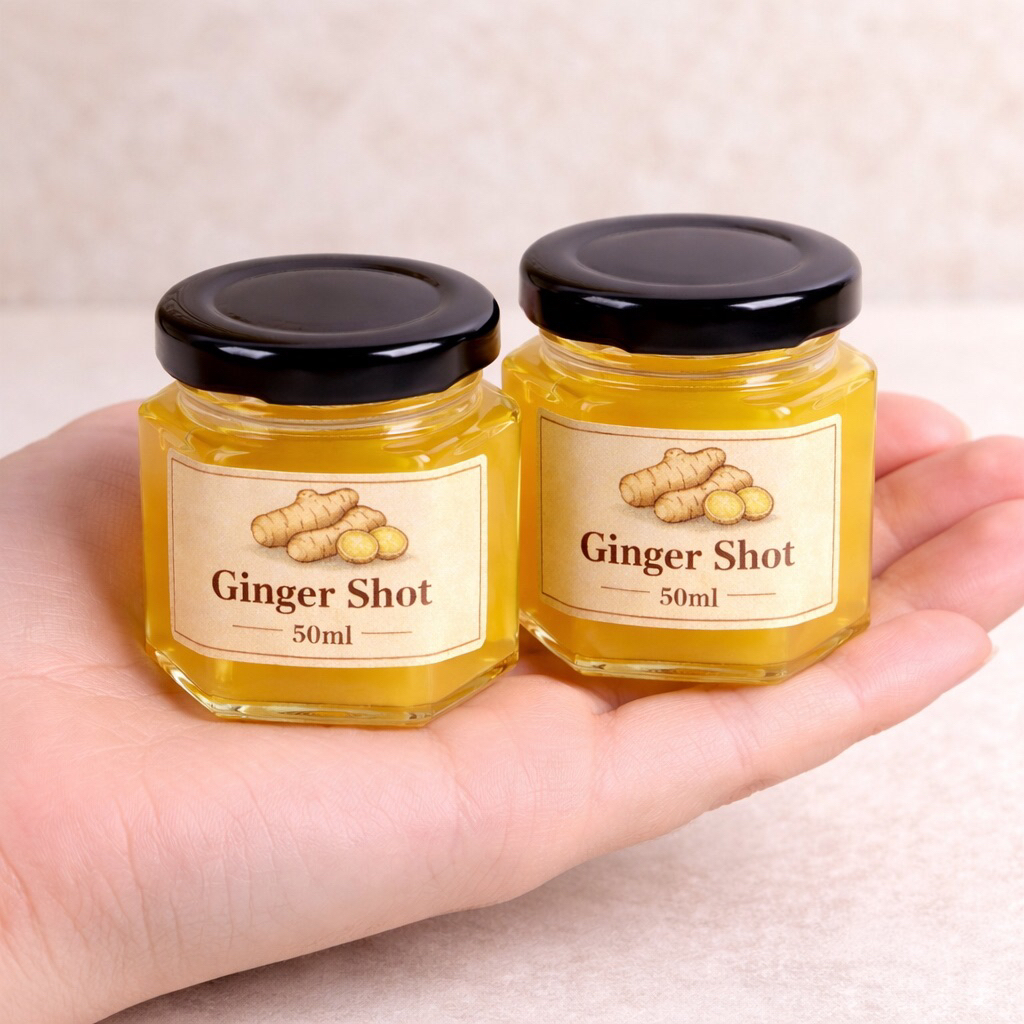 COMBO 7 hủ thuỷ tinh 50ml chuyên đựng ginger shot cho 7 ngày