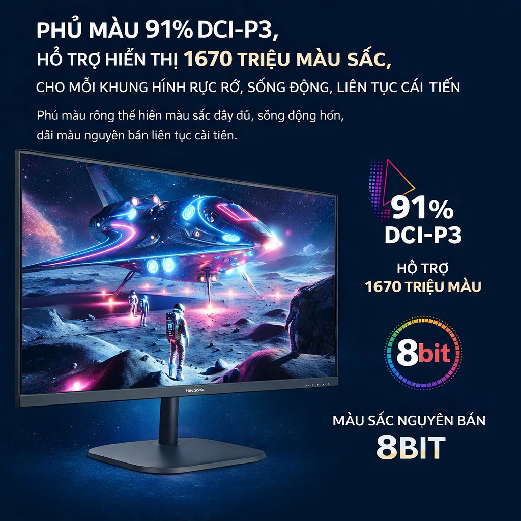 Màn Hình ViewSonic VA27G25 / VX2758 / VX27G58 – 27 inch – 2K (QHD) – 185Hz / 210Hz – Fast IPS – Gaming siêu mượt | BigBuy360 - bigbuy360.vn