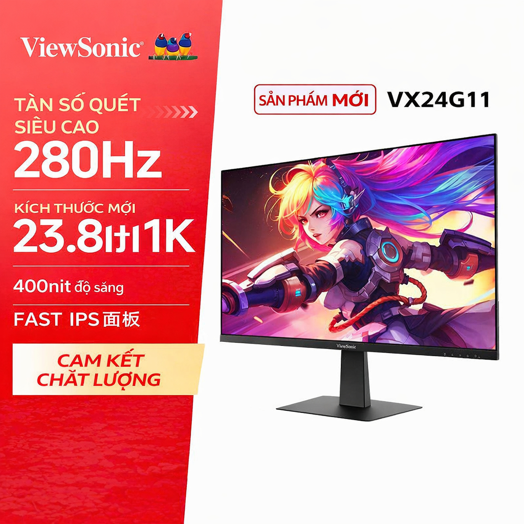 Màn Hình Gaming ViewSonic VX24G11 – 23.8" – 260Hz – IPS | BigBuy360 - bigbuy360.vn
