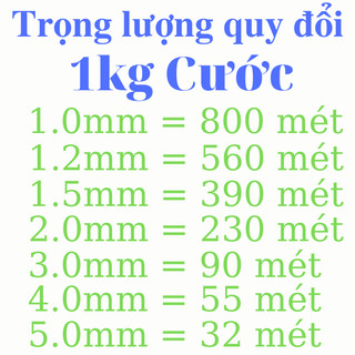 Cước đúc từ 1.0li đến 5li đi biển nuôi thủy sản đan lưới thả diều phát cỏ loại tốt