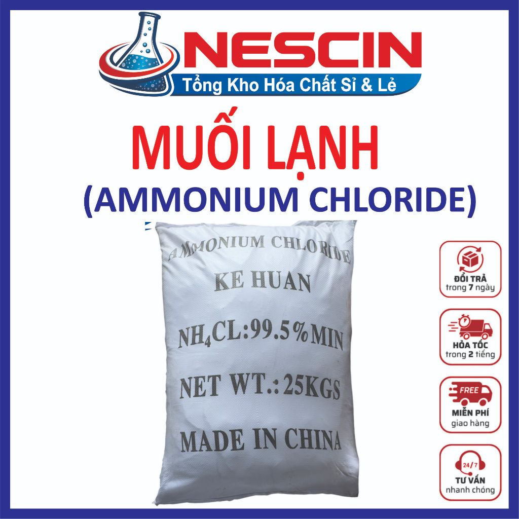 Muối Lạnh - Ammonium Chloride - Pha Nước Rửa Chén - Rửa Xe - Bổ sung dinh dưỡng nuôi vi sinh