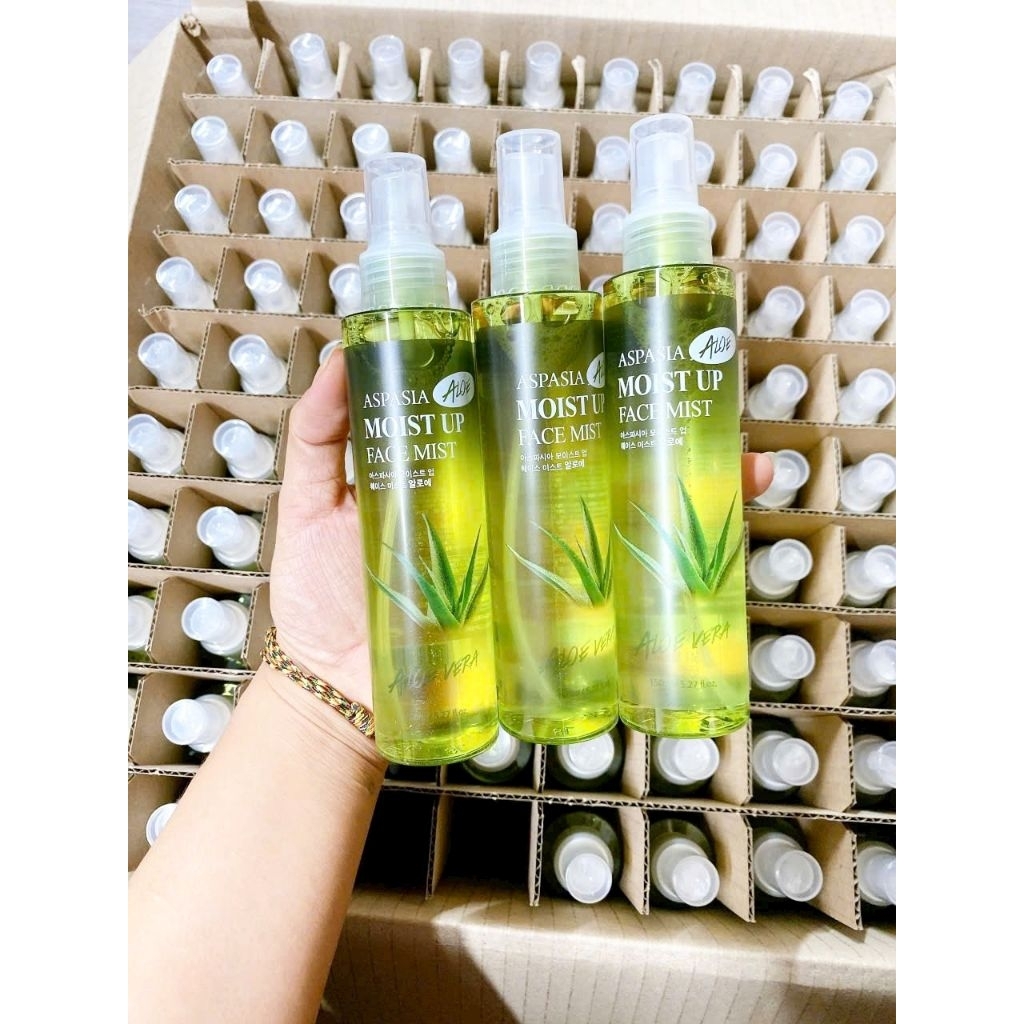 [CHÍNH HÃNG 100%] Xịt khoáng Aspasia Nha đam/Collagen trắng da giữ ẩm_ Hàng Korea