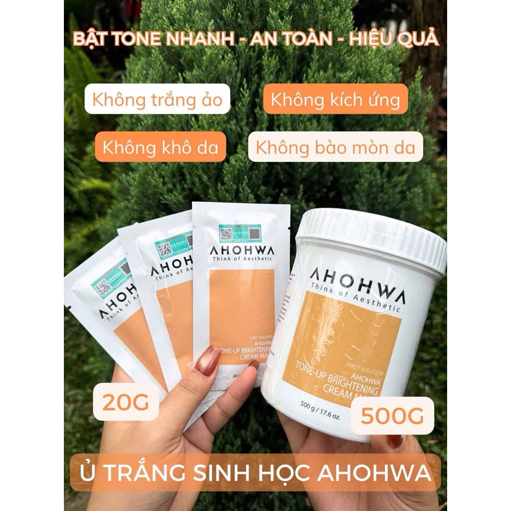 MẶT NẠ KÍCH TRẮNG (Ủ TRẮNG) DA MẶT AHOHWA