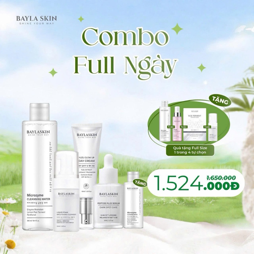 Combo Face Full Ngày BaylaSkin - Barbie Skin Chính Hãng