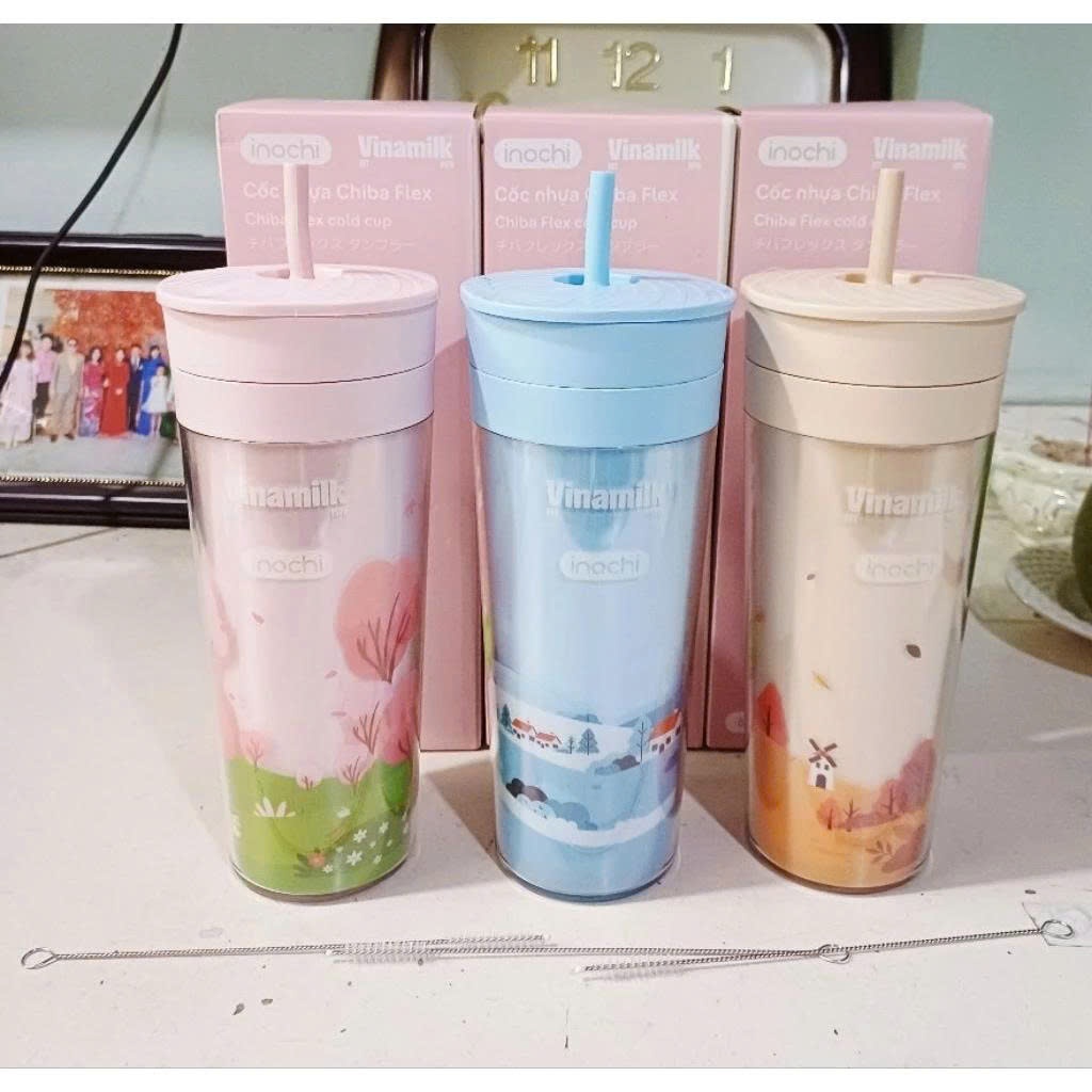 Ly Giữ Nhiệt Inochi Chiba Flex Nhựa 2 Lớp 650ml