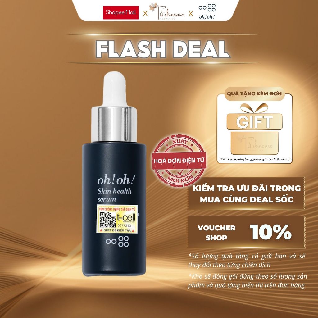 Serum niacinamide oh!oh! Skin Health Serum (Niacinamide & Acetyl Glucosamine) 10ml / 30ml