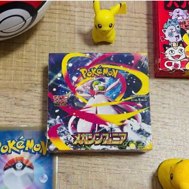 Pokemon Mega Symphonia M1S chính hãng/ Booster Box Seal/ Thẻ bài Pokemon sưu tầm/ Funny
