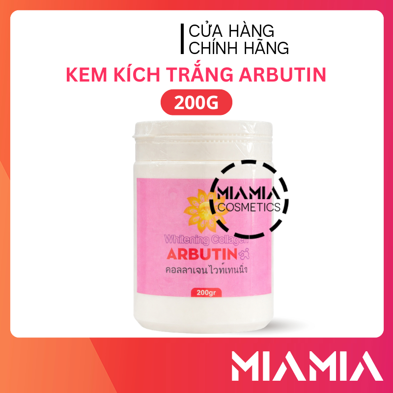 Kích Trắng Abutine 3C3 Thái Lan - Kích Trắng  Arbutin Hủ Màu Hồng 200g Chính Hãng