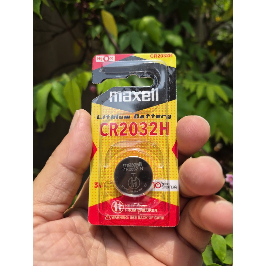 Pin CR2032H / CR 2032 3V Maxell Lithium dùng cho smartkey ô tô, xe máy - Made In Japan