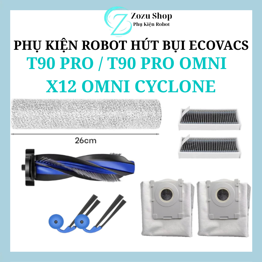 Phụ kiện Robot Ecovacs T90 Series T90 Pro T90 Pro Omni - Deebot X12 Omni Cyclone_ Thay thế