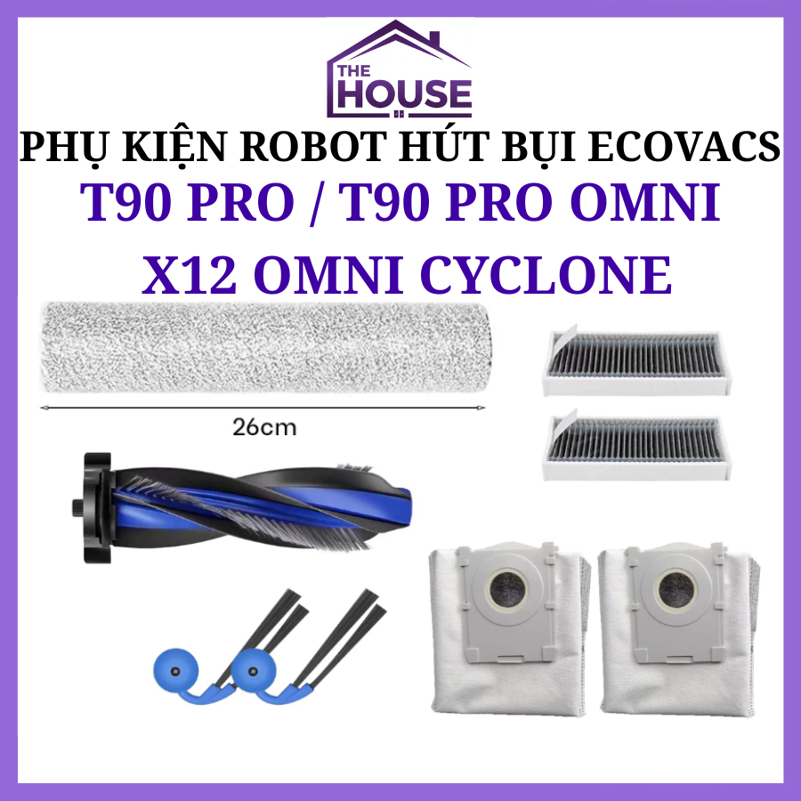 Phụ kiện Robot Ecovacs T90 Series T90 Pro T90 Pro Omni - Deebot X12 Omni Cyclone_ Thay thế