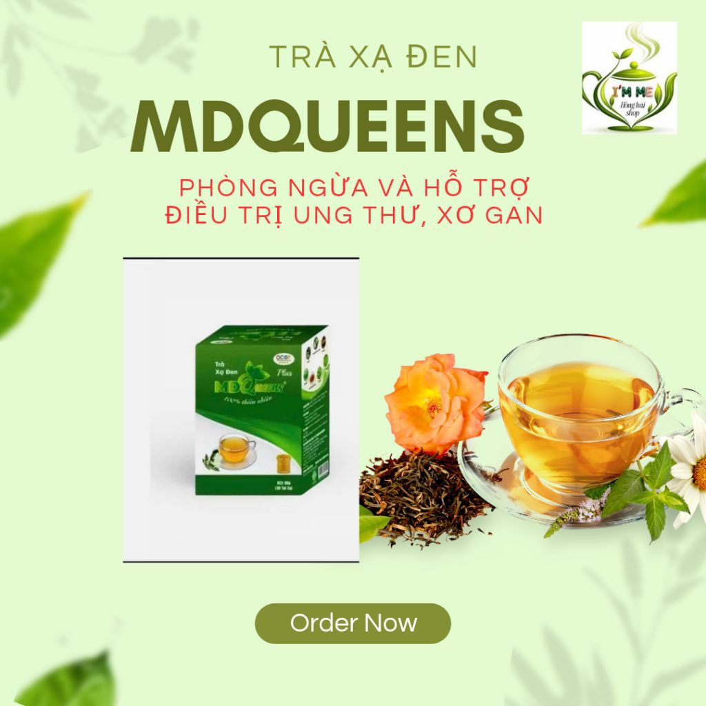 Trà Xạ Đen MDQueens - trà túi lọc, mát gan thải độc, thanh lọc cơ thể