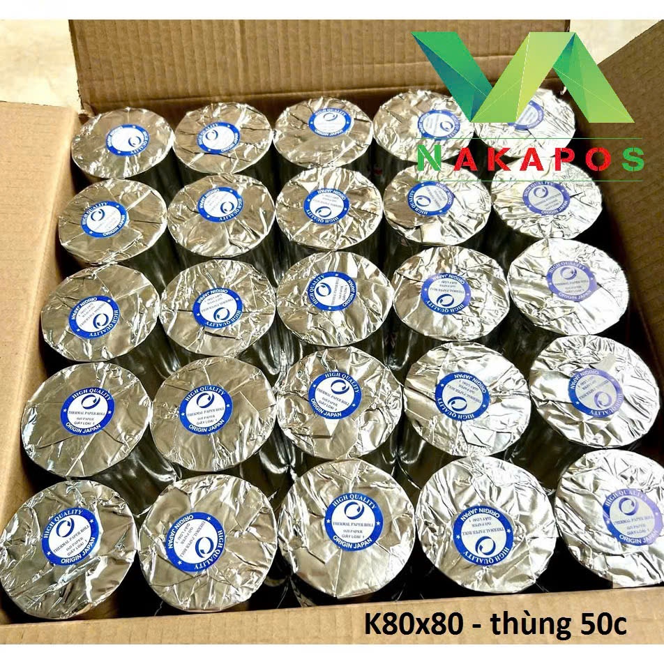 [COMBO 20 CUỘN] GIẤY IN BILL K80x80MM GIẤY IN HÓA ĐƠN 80x80 GIẤY IN ĐƠN HÀNG K80 80MM GIẤY IN NHIỆT 