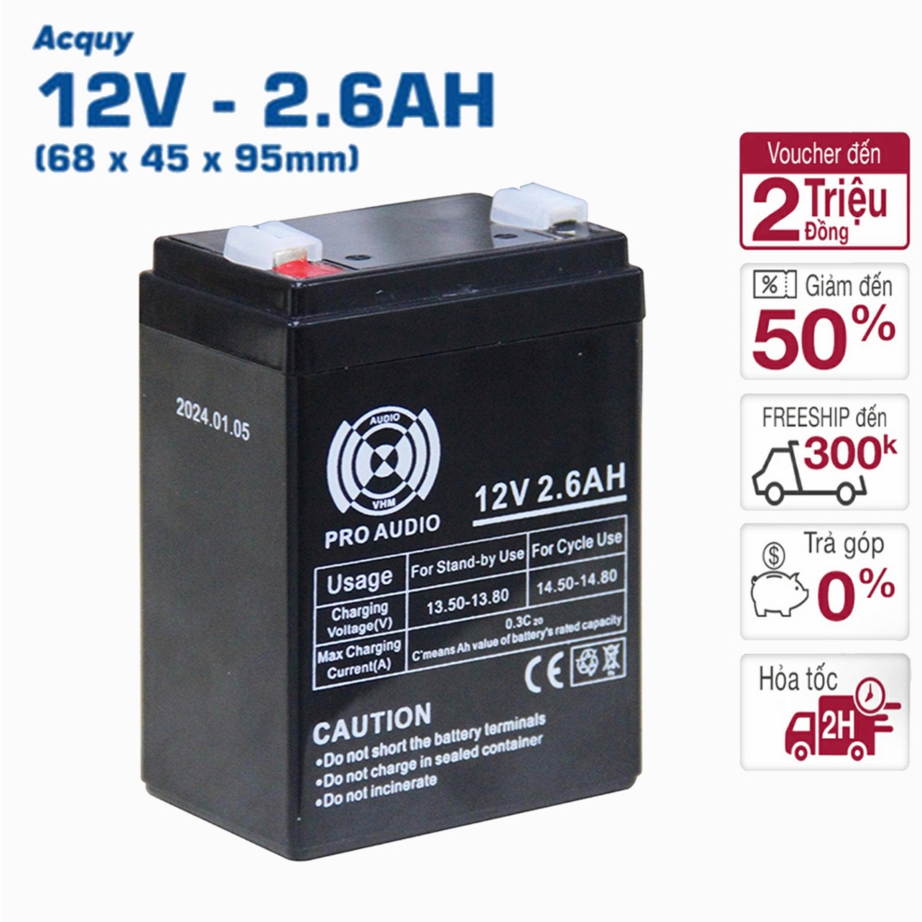 Bình Lithium 12v 2.6ah 5ah 7ah 9ah 14ah 20ah Pin Lithium Dùng Loa Kéo Xe Đạp Điện Bình Phun Xịt Thuố