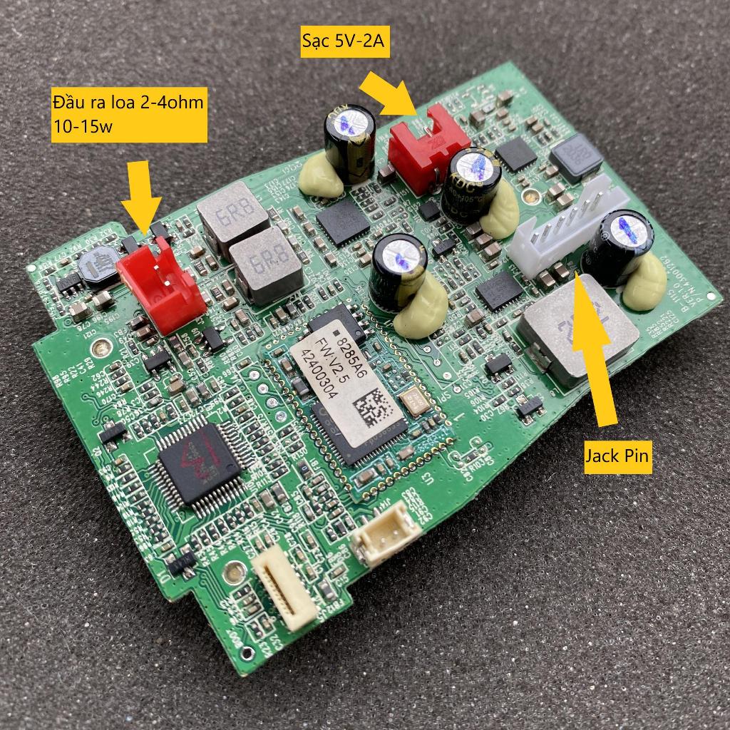 Mạch bluetooth tháo loa Harman Kardon Moxie – Bluetooth Qualcomm QCC3007 – Công suất 15W có kèm pin
