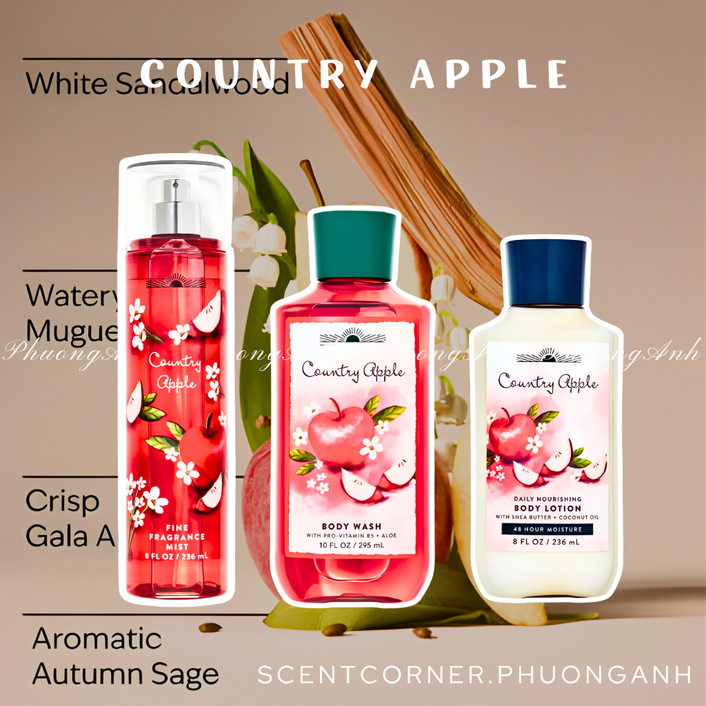 COUNTRY APPLE - Xịt Thơm Body Mist
