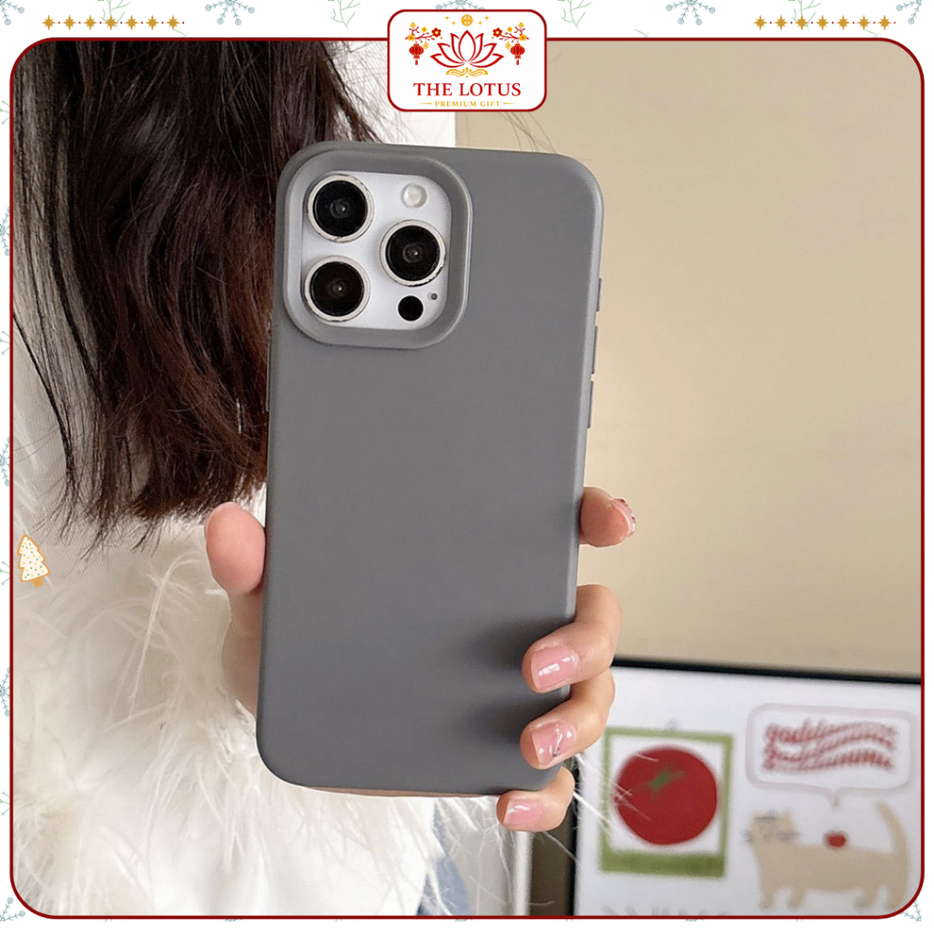 Ốp Lưng iPhone TPU Đệm Nhung Chống bẩn, Bảo Vệ Camera - iP 13/14/15/16/17/Mini/Plus/Pro/Max/Air