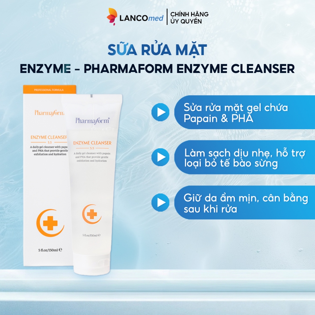 SỮA RỬA MẶT ENZYME – PHARMAFORM ENZYME CLEANSER pH 5.5