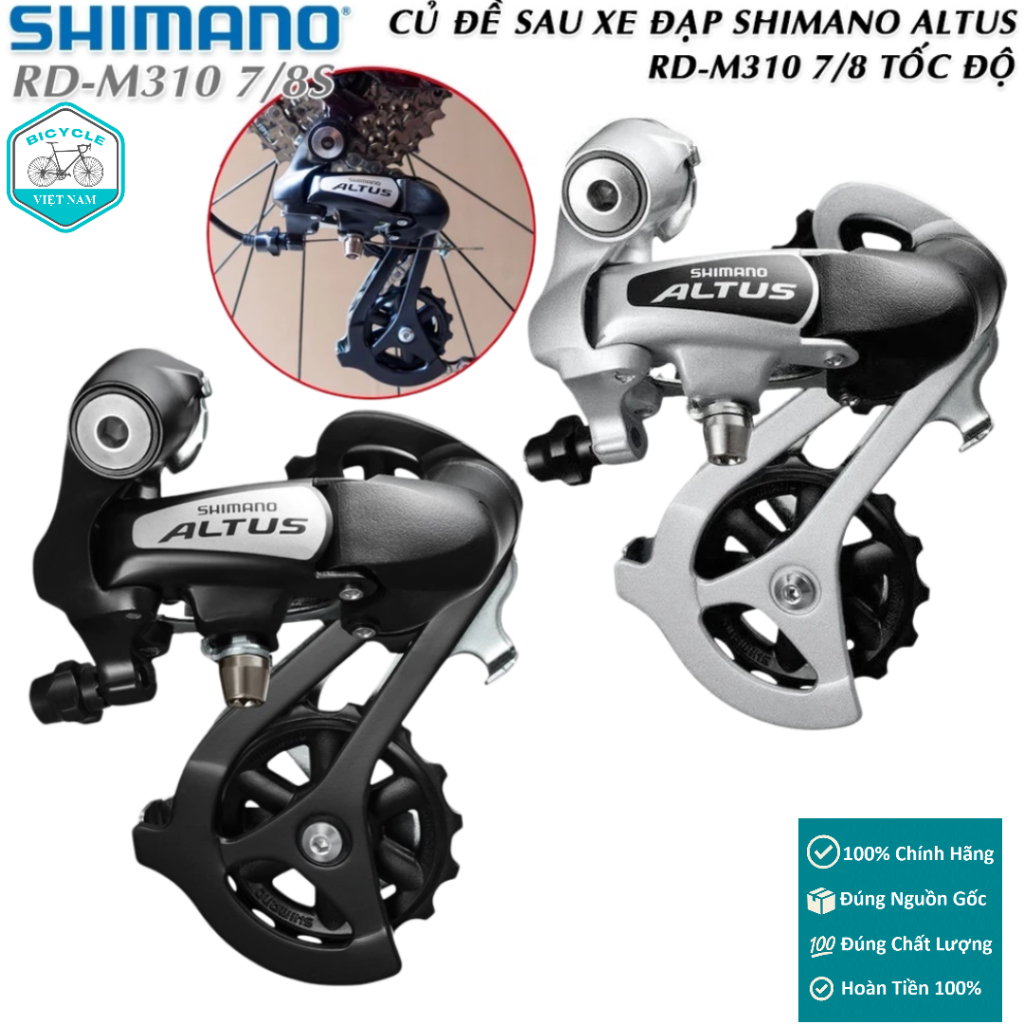 Củ Cùi Đề Sau Xe Đạp Shimano Altus RD M310 7/8 Speed – Hàng Chính Hãng